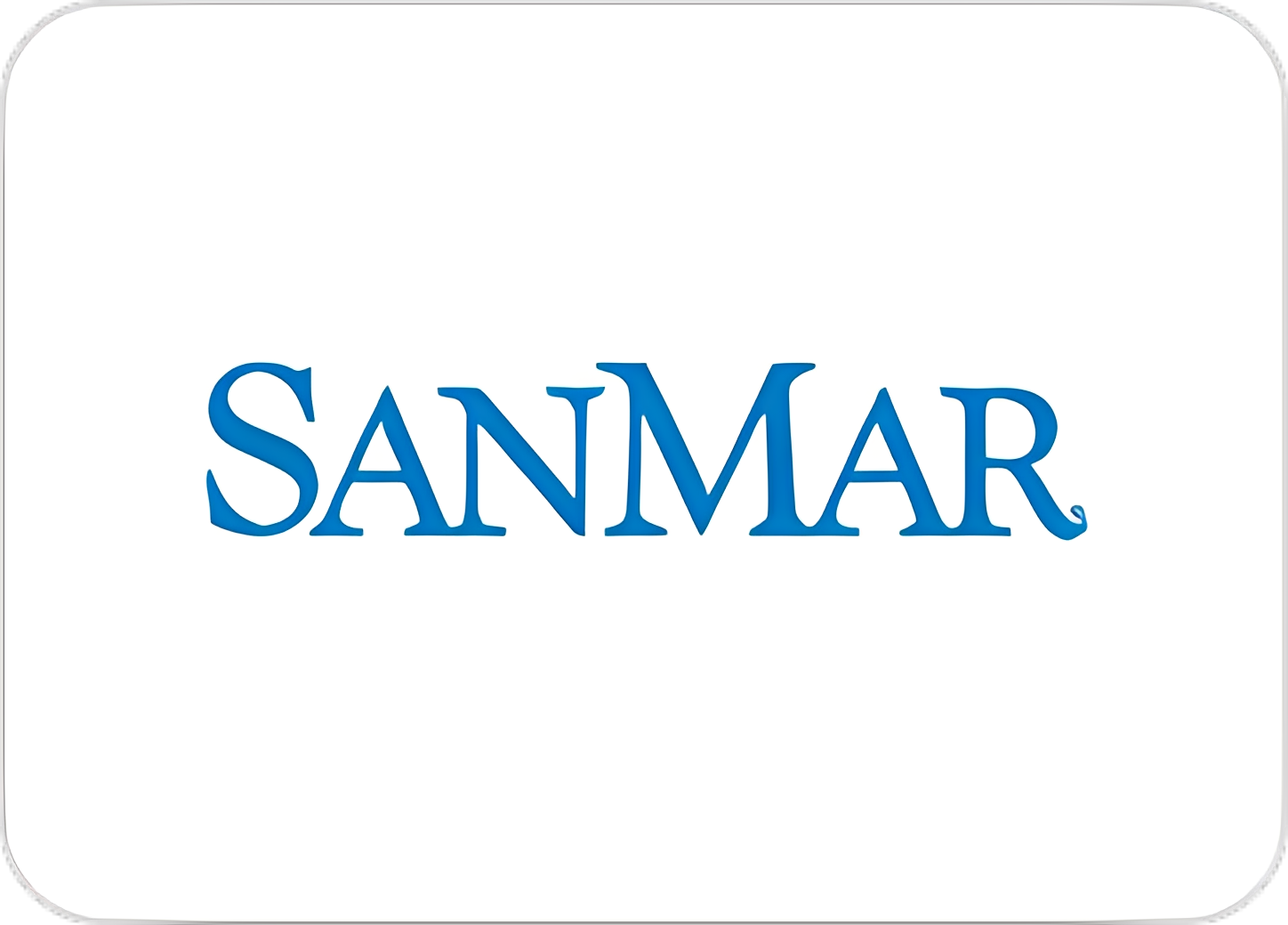 Blue SanMar text logo