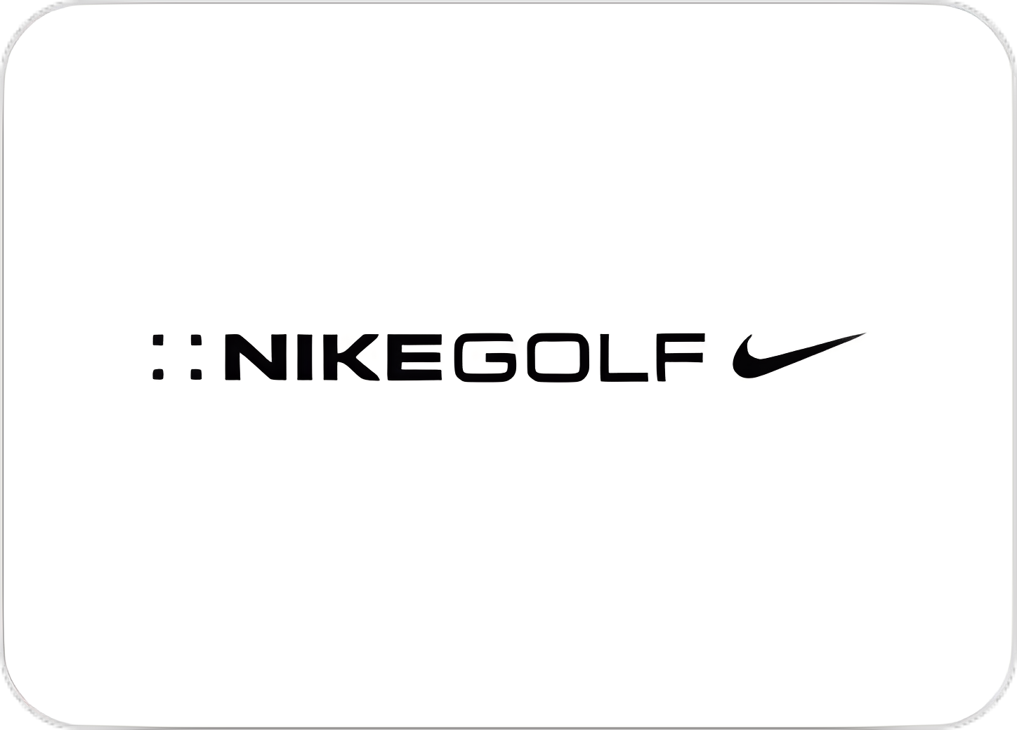 Nike Golf logo on white background