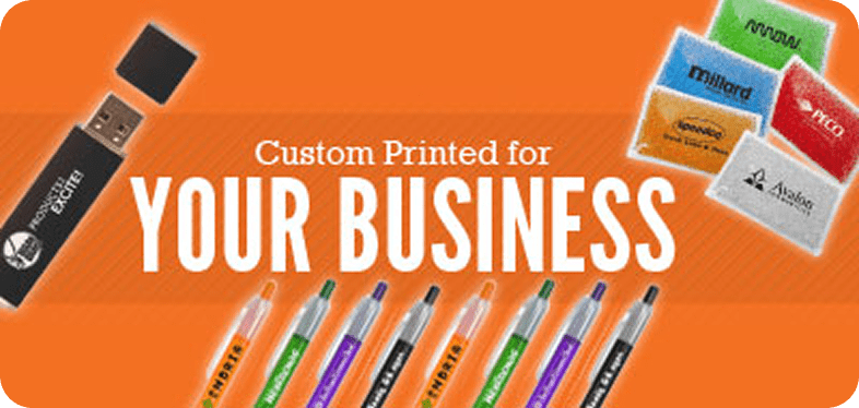 Assorted branded business merchandise
